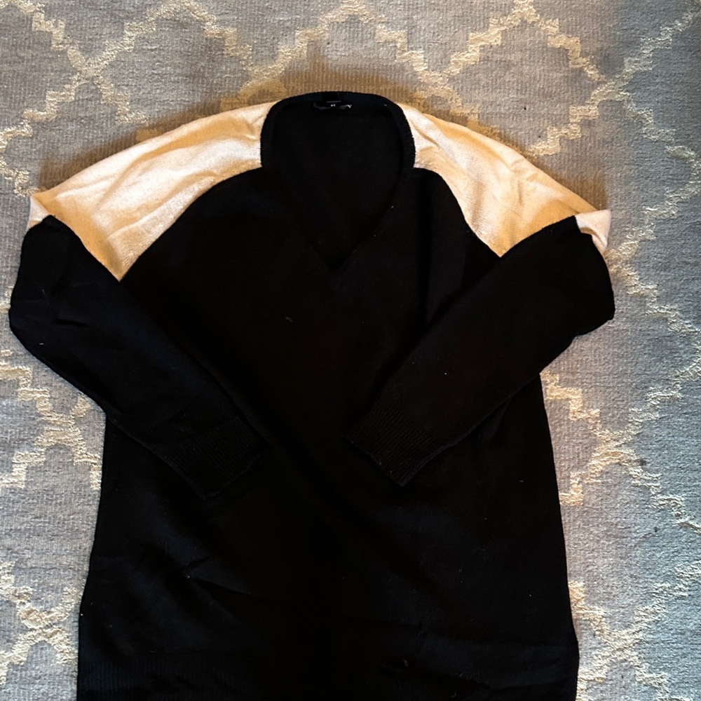 Aqua Black Cashmere Sweater